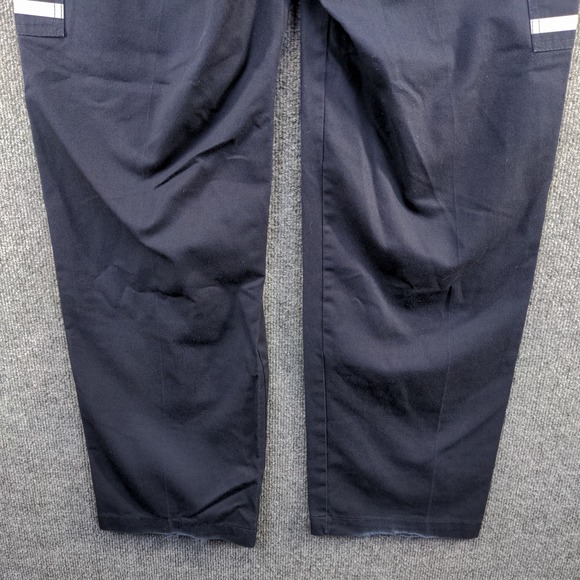 FedEx Stan Herman Men's Reflective Uniform Pants Blue Size 34x33 Employee - Picture 3 of 11